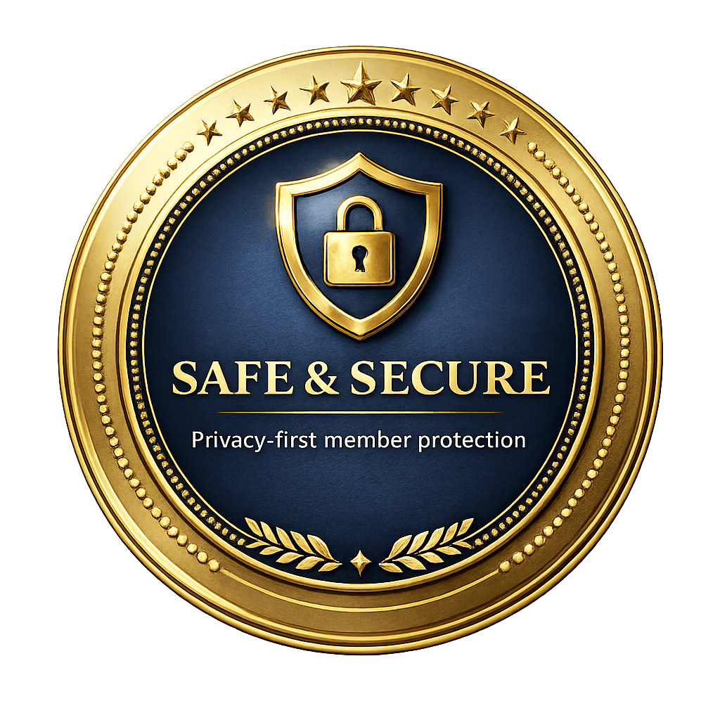 Safe & Secure — privacy-first member protection